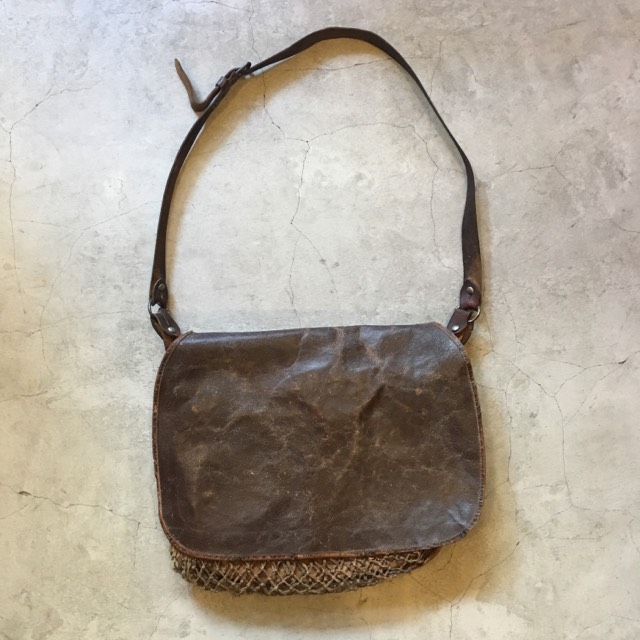 1930's Vintage “French Hunting&Fishing Leather Bag” | SIGNAL GARMENTS