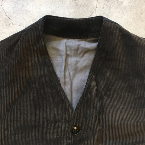 N.O.S. 1930's～1940's ”FRENCH CORDUROY VEST” | SIGNAL 