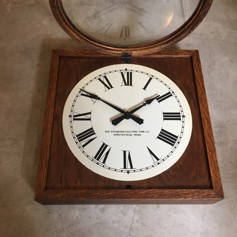THE STANDARD ELECTRIC TIME Co. 掛け時計 ANTIQUE 1920's THE