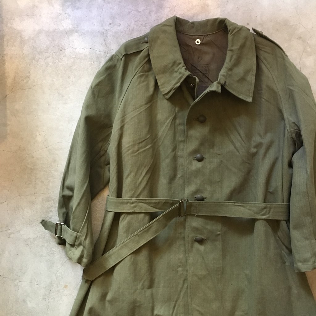 N.O.S. 1940's FRENCH MILITARY “MOTORCYCLE COAT” | SIGNAL GARMENTS