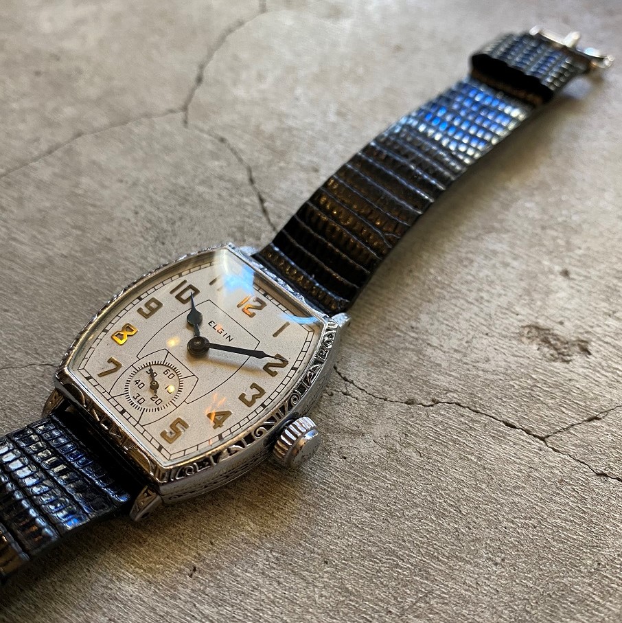 1930's Antique “ELGIN” Tonneau Case Wrist Watch | SIGNAL GARMENTS