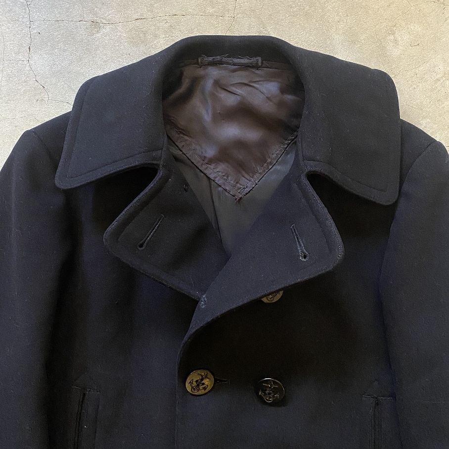1940's VINTAGE U.S.NAVY ”10 Button Wool Pea Coat” | SIGNAL GARMENTS
