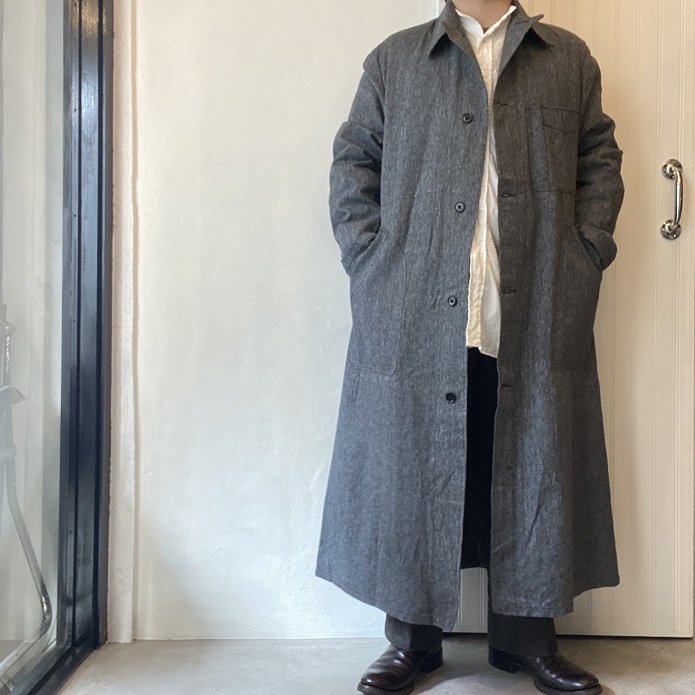 N.O.S. 1940's～1950's FRENCH BLACK CHAMBRAY ”ATELIER COAT ...