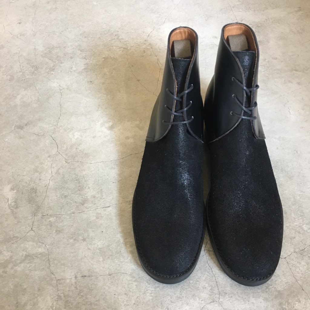 CLINCH “George Boots” ANNONEY VOCALOU Leather BLACK×BLACK | SIGNAL 